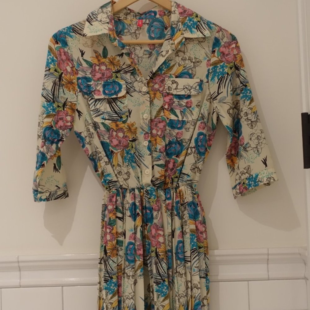 Pinkyotto floral safari dress